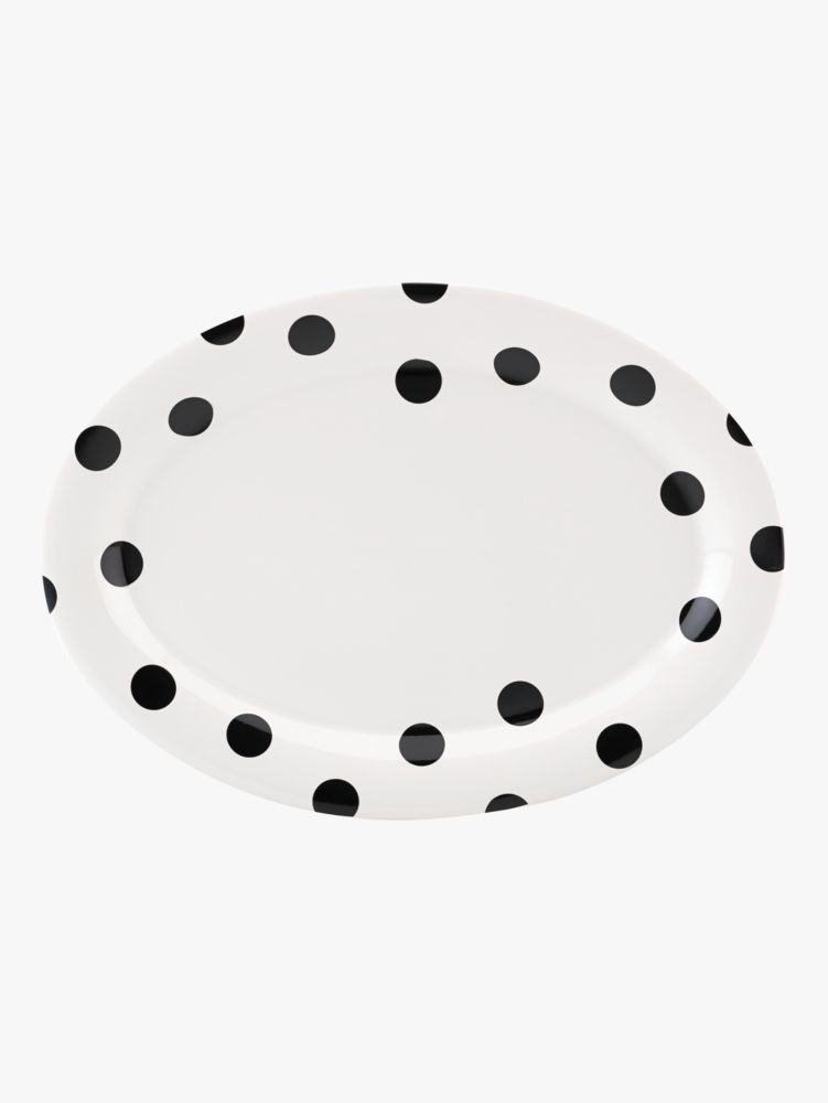 Kate Spade Black & white polka dot Oven Mitts NWT