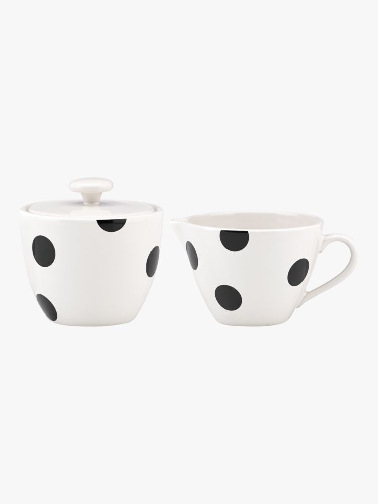 Kate Spade Deco Dot Sugar & Creamer Set. 1