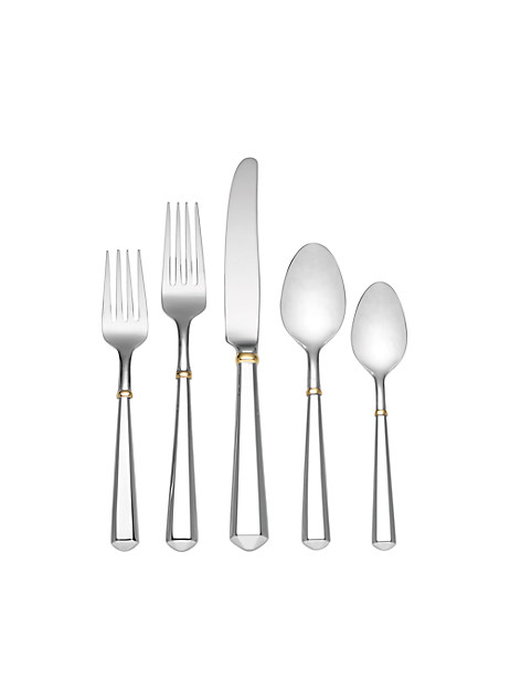 todd hill gold 5 piece place setting