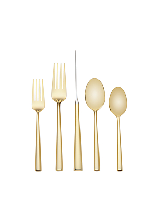 malmo gold 5 piece place setting by kate spade new york hover view