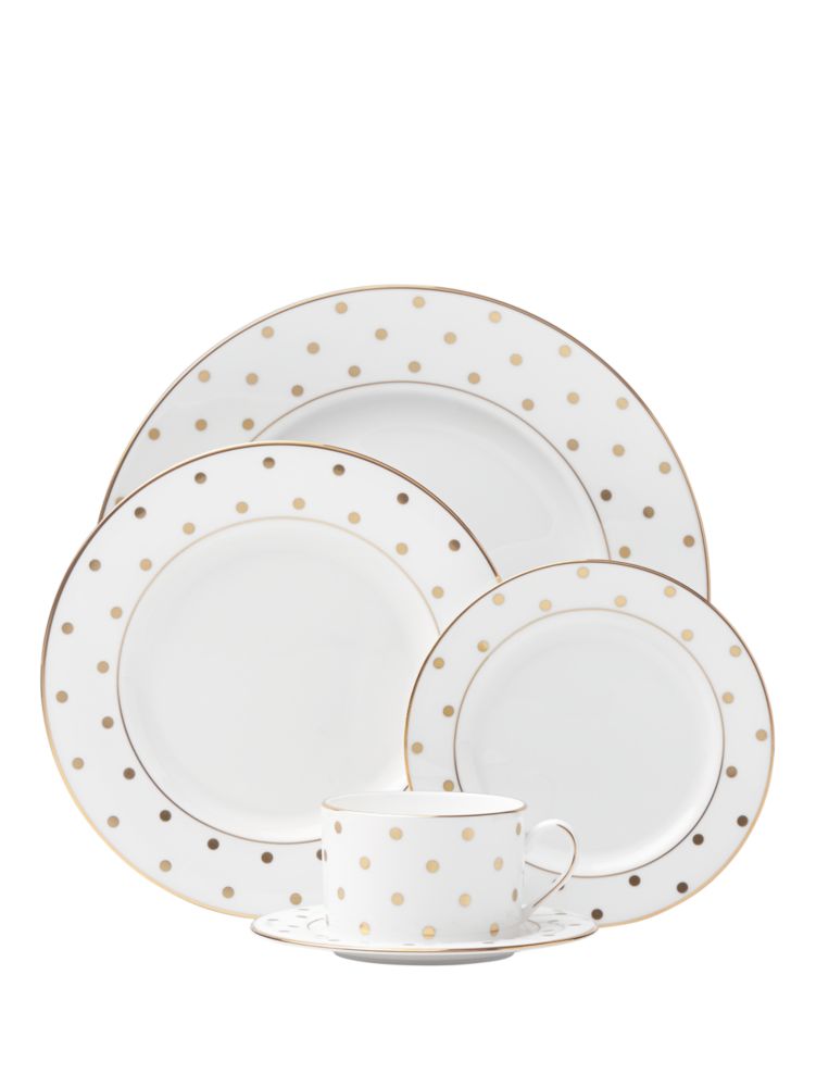 Larabee Road Gold 5 Piece Place Setting | Kate Spade New York