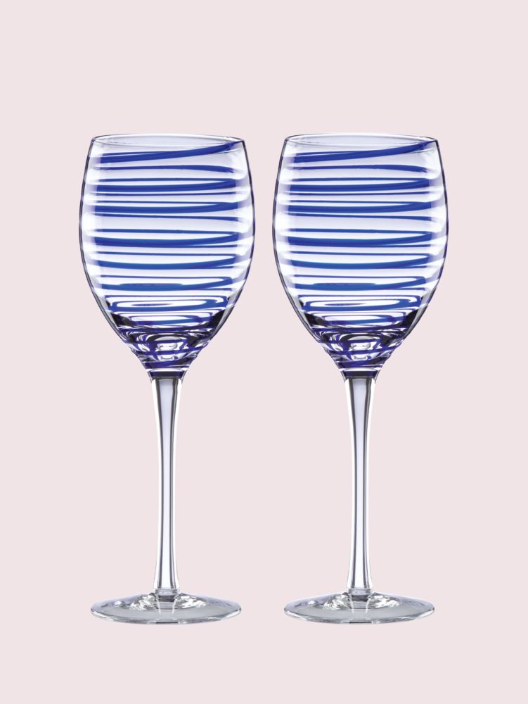 Charlotte Street White Wine Glass Pair | Kate Spade New York