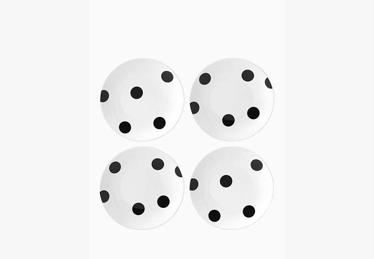 Deco Dot Tidbit Plate Set, White, Product