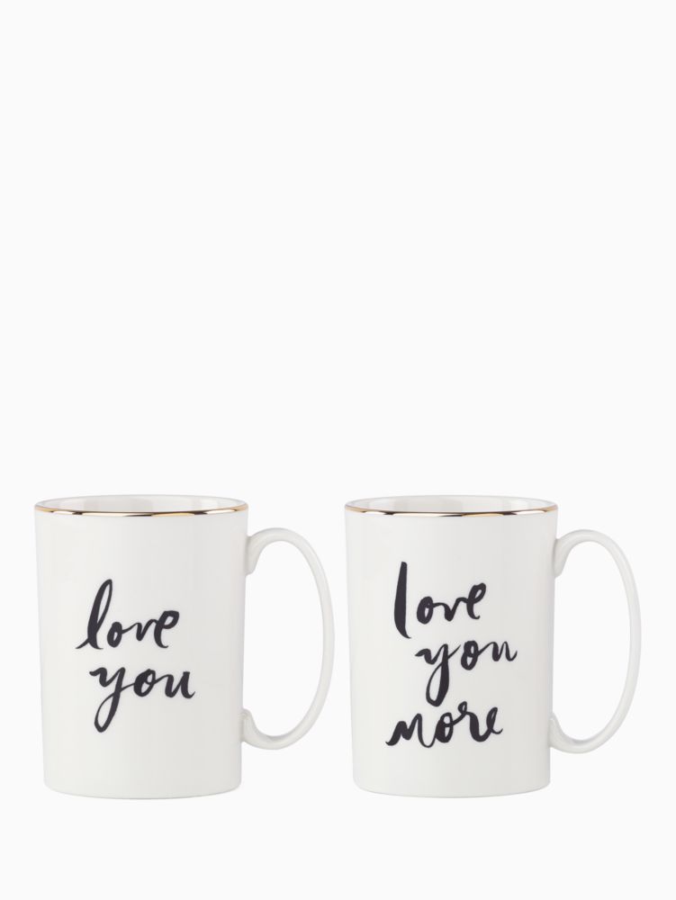 Daisy Place Love You More Mug Set, Parchment, Product