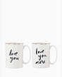 Daisy Place Love You More Mug Set, Parchment, Product