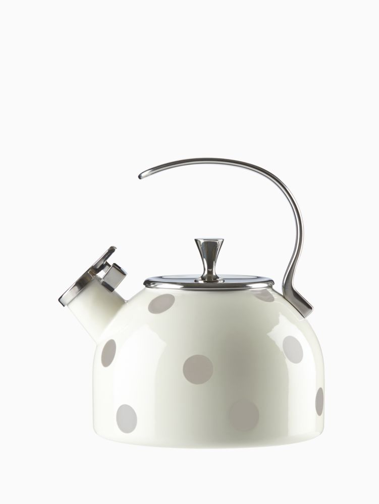 Deco Dot Beige Tea Kettle | Kate Spade New York