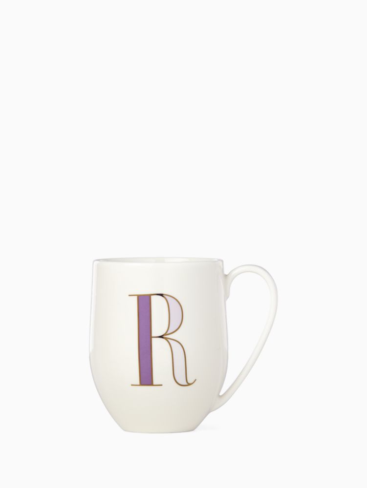 Initial R Mug, Parchment, Product