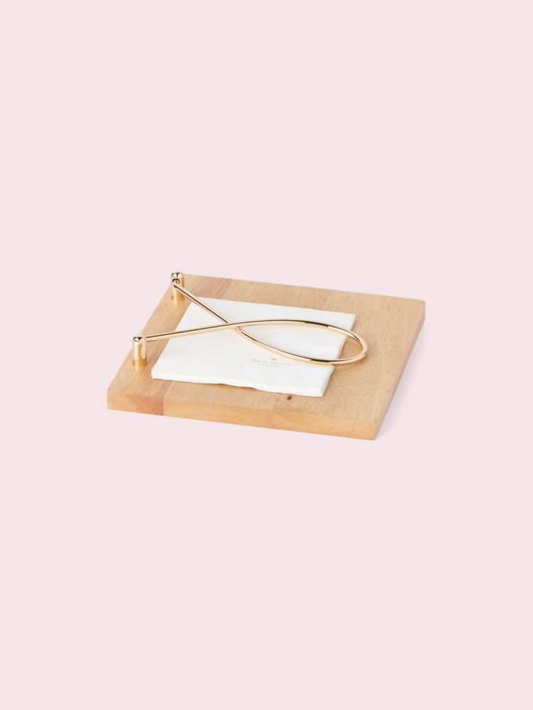 Arch Street Napkin Holder, Pale Gold, Product