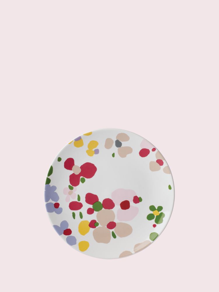 Nolita Floral Accent Plate, Parchment, ProductTile