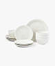 Willow Drive Cream 12-Piece Place Setting, WHT/DPRT, ProductTile