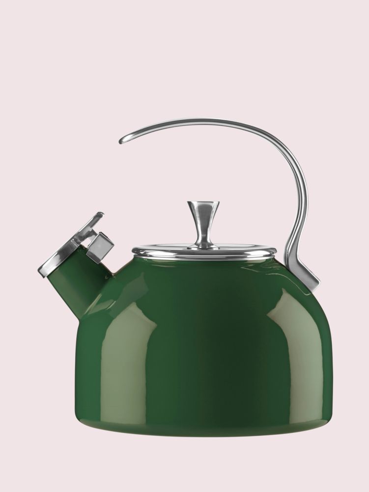 green whistling kettle