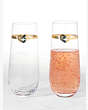 With Love Stemless Toasting Flute Pair, Clear, Product