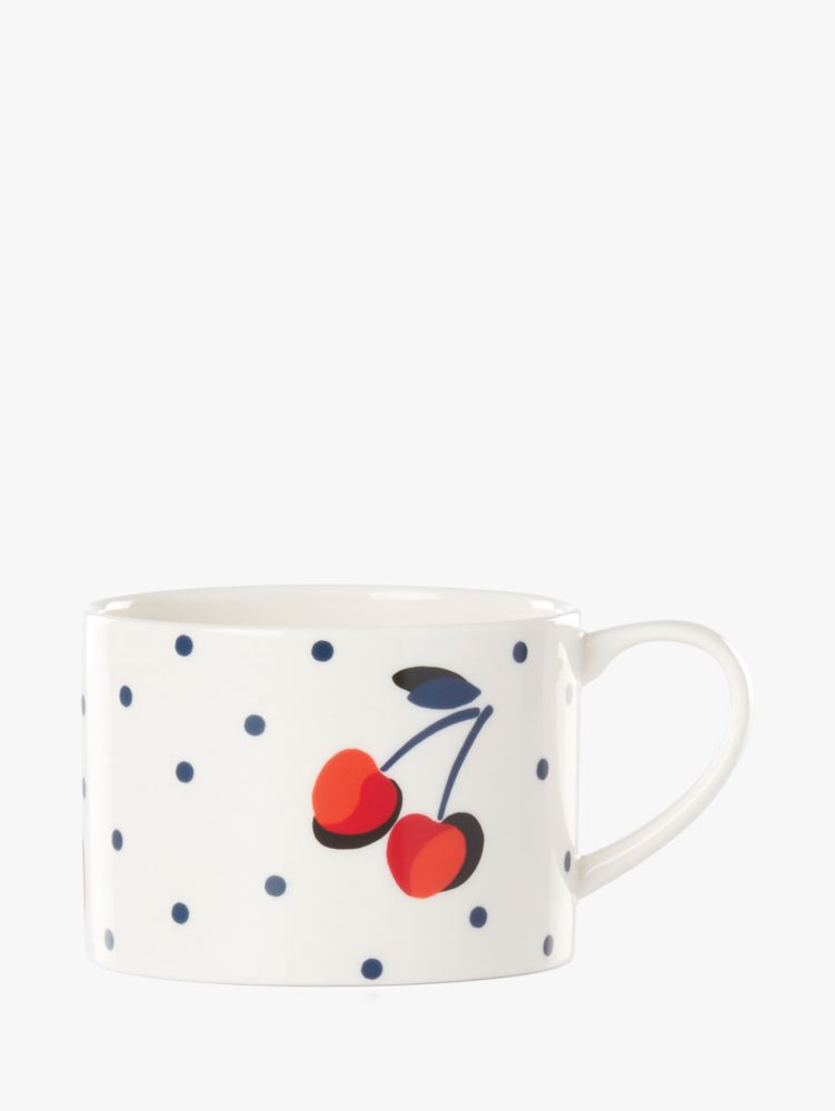 Vintage Cherry Dot Weekend Mug, Clear, Product