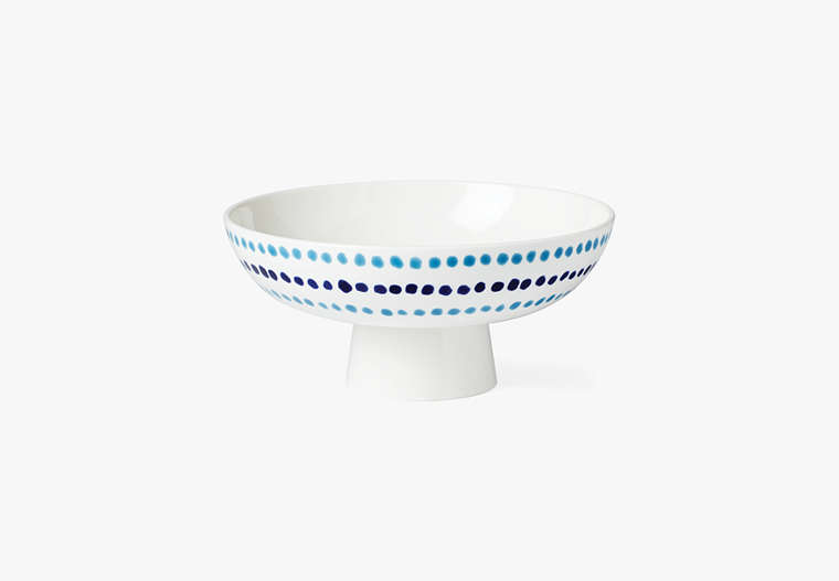 Floral Way Footed Serving Bowl, Parchment, Product