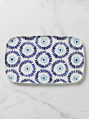 floral way hors d'oeuvre tray by kate spade new york hover view