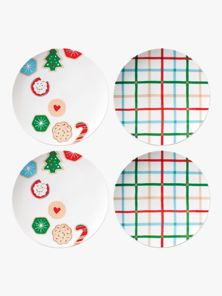 Cookie Time 4-piece Accent Plate Set, Parchment, ProductTile