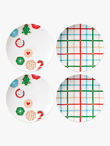 cookie time 4-piece accent plate set