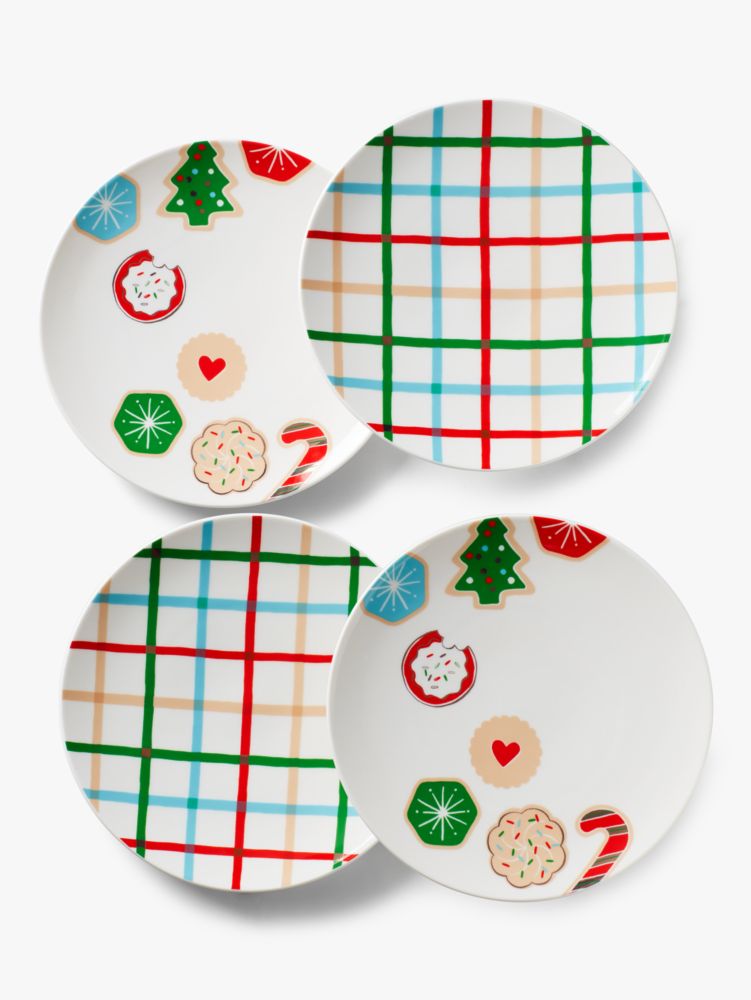 Cookie Time 4-piece Accent Plate Set, Parchment, Product