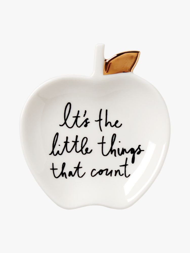 A Charmed Life Apple Ring Dish, Parchment, Product