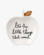 A Charmed Life Apple Ring Dish, Parchment, Product