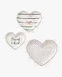 A Charmed Life 3-piece Heart Catch All Dish Set, Parchment, Product