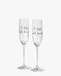 A Charmed Life Toasting Flute Pair, White, Product