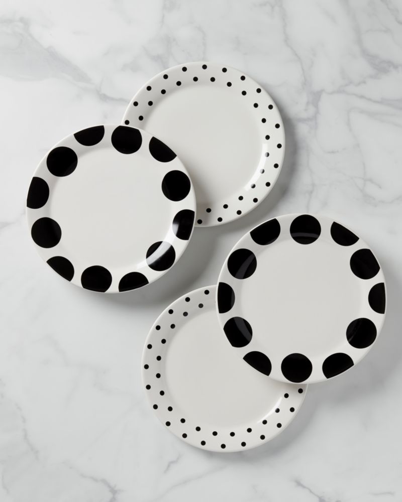 Kate Spade On The Dot 4-piece Dinner Plate Set. 1