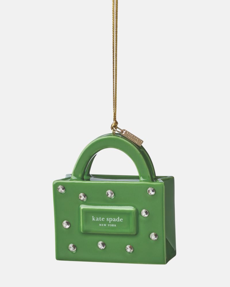 Kate Spade Green Sam Bag Ornament