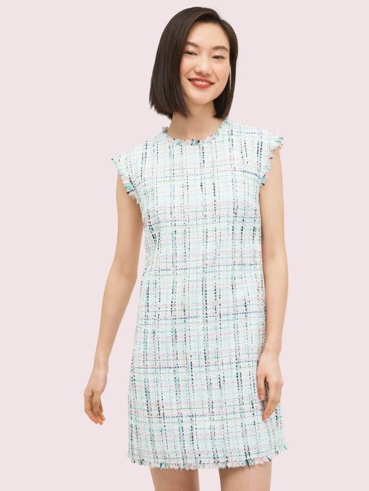 Women's fresh white pastel tweed shift dress | Kate Spade New York NL