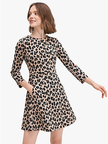 forest feline jacquard dress, , rr_productgrid