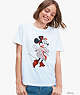 Disney X Kate Spade New York Minnie Mouse Tee, Fresh White, ProductTile