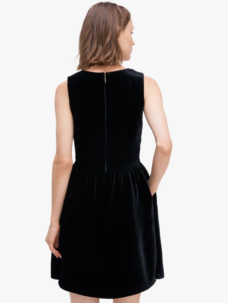 Sequin Bow Velvet Dress | Kate Spade New York