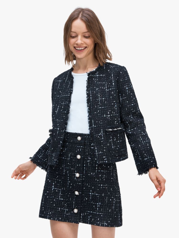 Embellished Tweed Jacket | Kate Spade New York