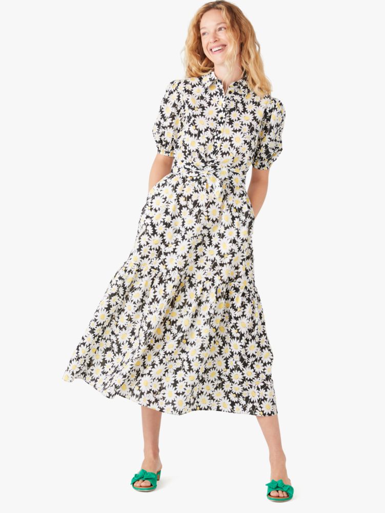 Kate Spade Kate Daisy Textured Seersucker Shirtdress