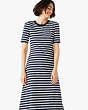 Striped Midi Dress, Rich Navy, Product