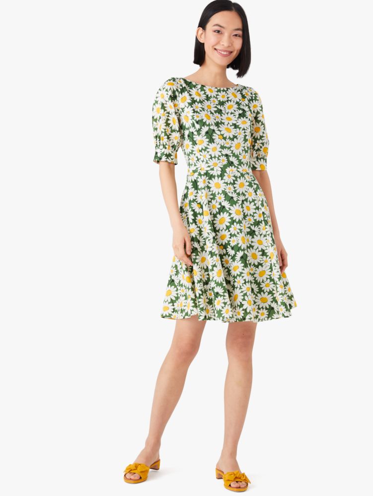Women's courtyard kate daisy puffsleeve dress Kate Spade New York