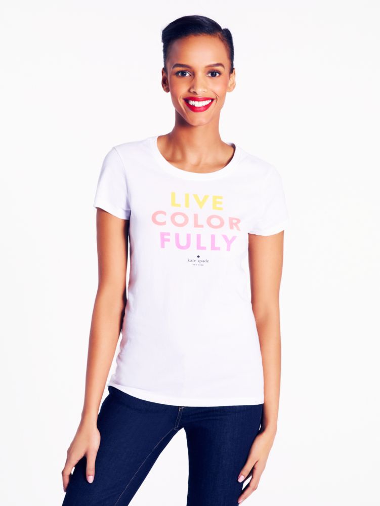 Live Colorfully Tee Kate Spade New York