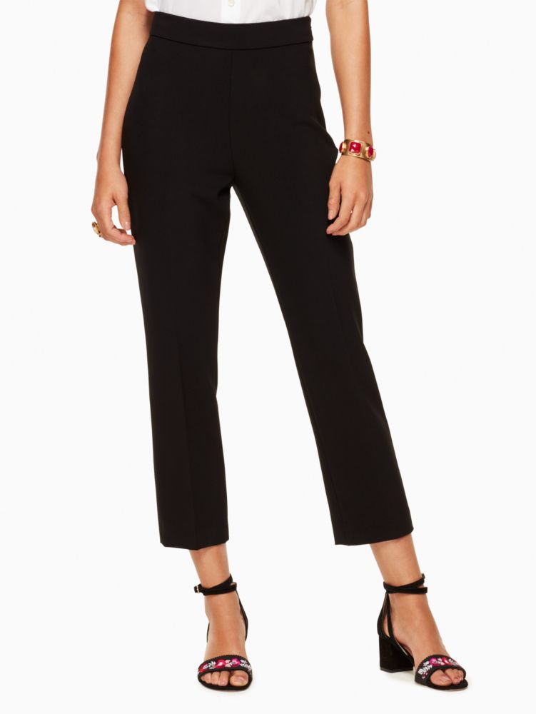 Women's black polished cigarette pant | Kate Spade New York UK