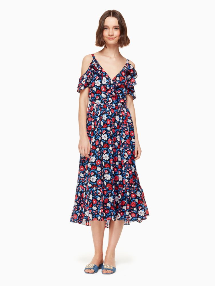 kate spade satin midi dress