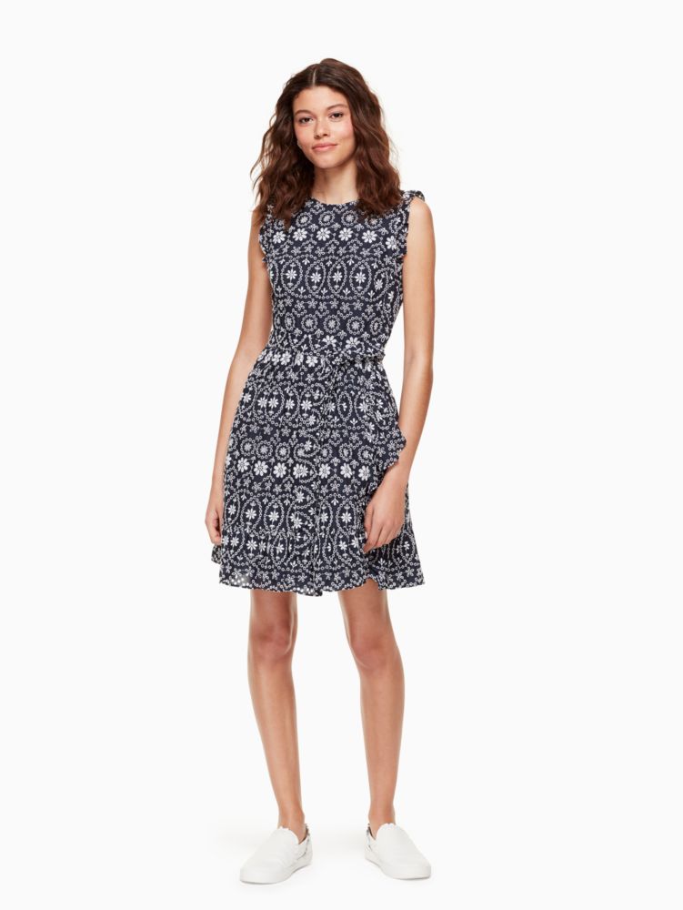 kate spade white eyelet dress