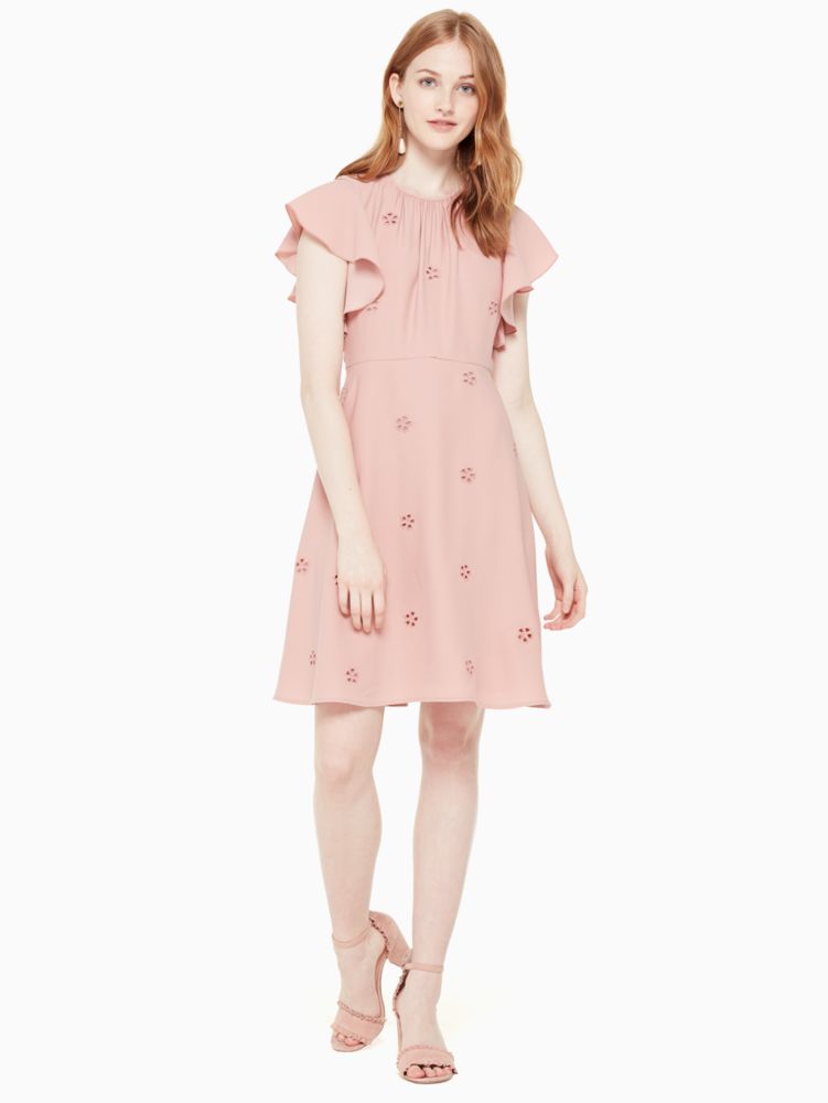 kate spade cold shoulder crepe dress