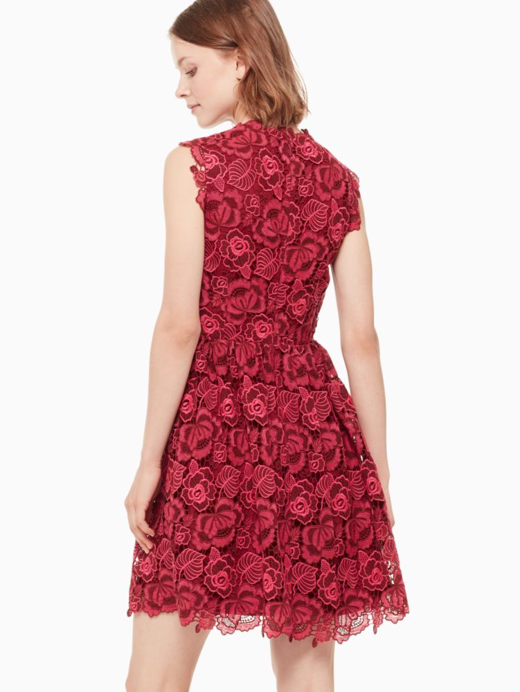 kate spade red lace dress