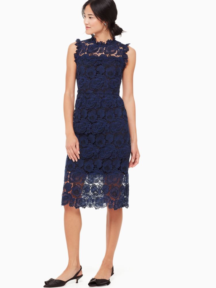 kate spade blue lace dress