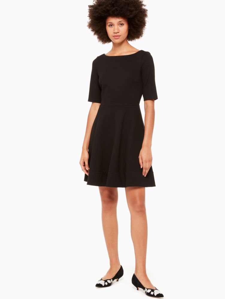 kate spade lace up ponte dress