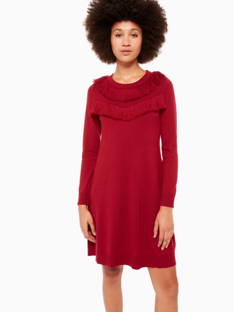 fringe sweater dress | Kate Spade New York