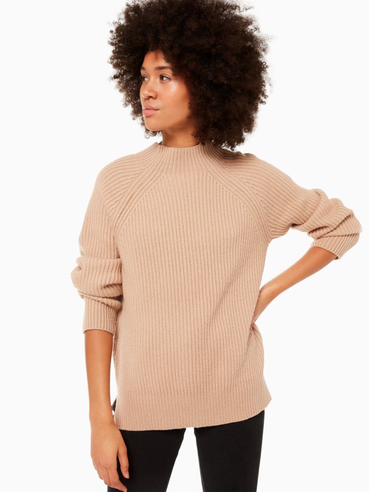 Raglan Turtleneck Sweater, Roasted Peanut, Product