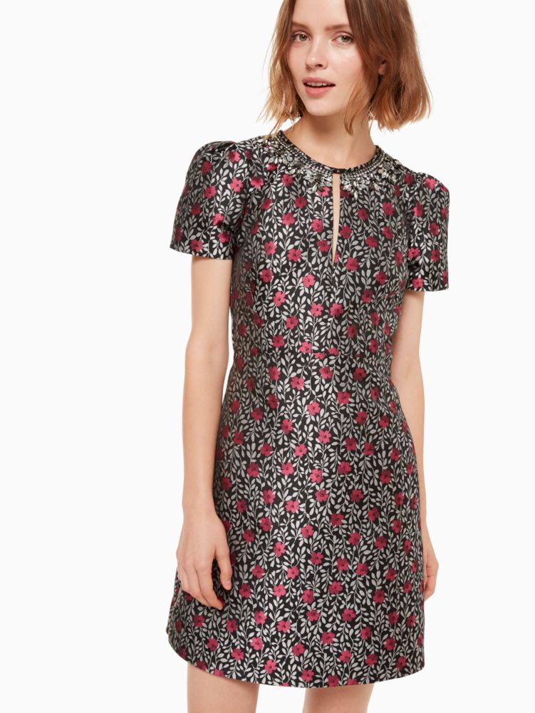 kate spade floral jacquard dress