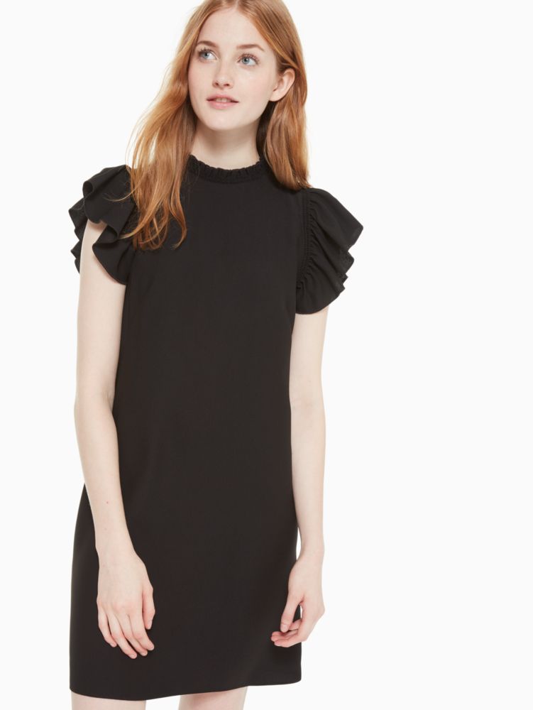 kate spade cold shoulder crepe dress