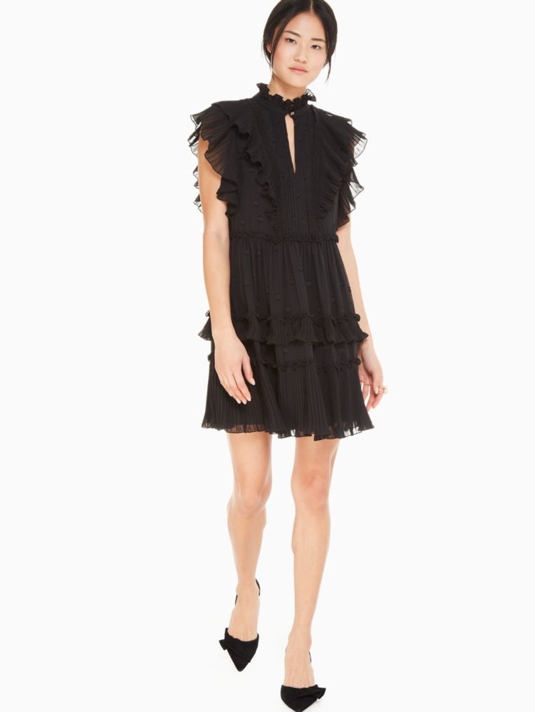 Women's black bakery dot devore dress | Kate Spade New York Ireland