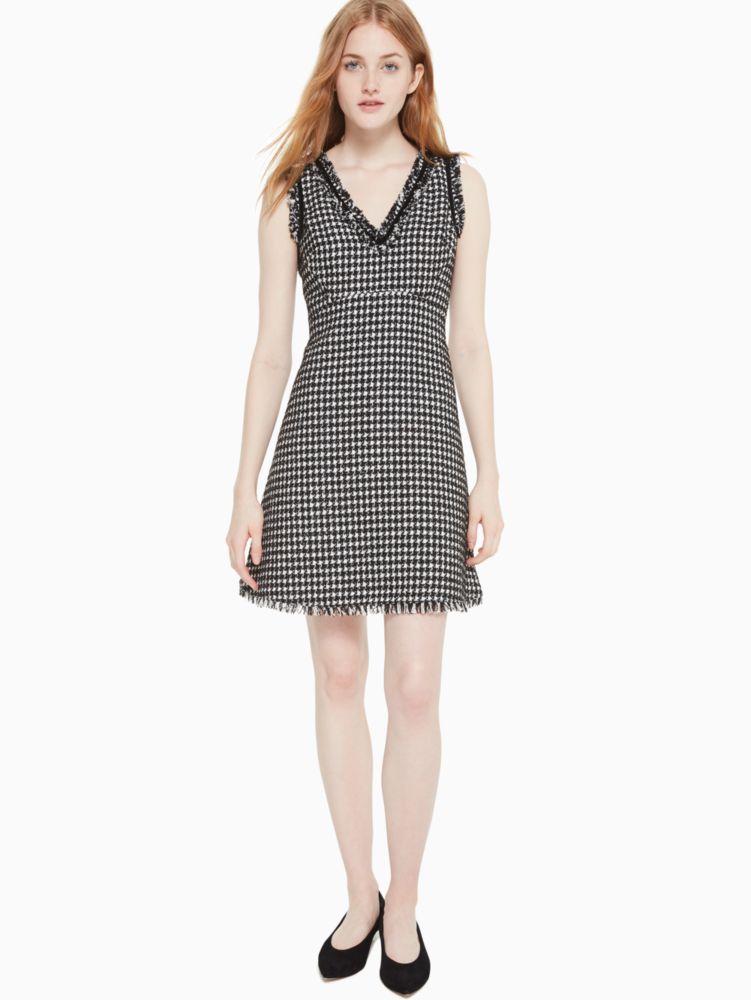 kate spade houndstooth ponte dress